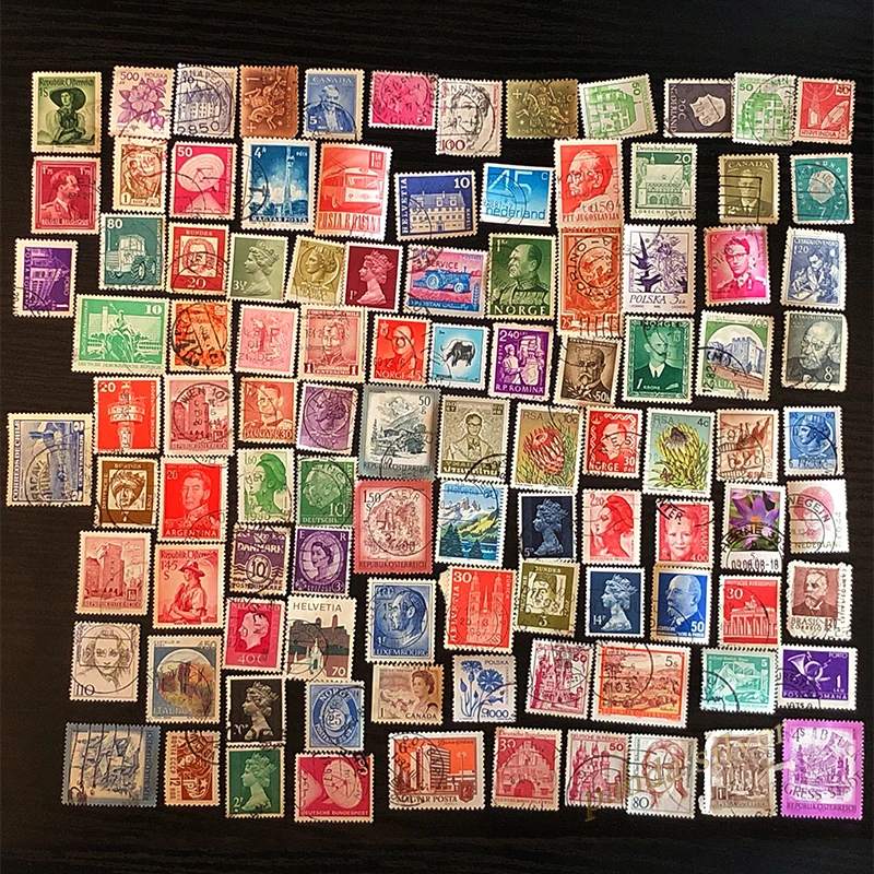 100 / 200 шт/партия разные Почтовые марки из мира смешанные комплектов/партия б/у со