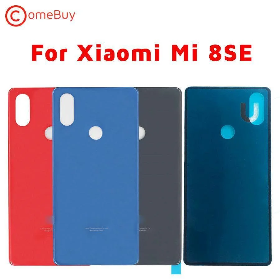 Задняя крышка батарейного отсека для Xiaomi Mi 8 SE Mi8 стеклянная панель 8SE задняя
