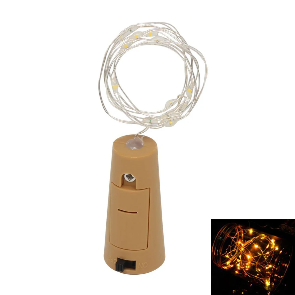 2 м светодиодный медный провод гирлянда для стеклянной Крафтовая бутылка новый