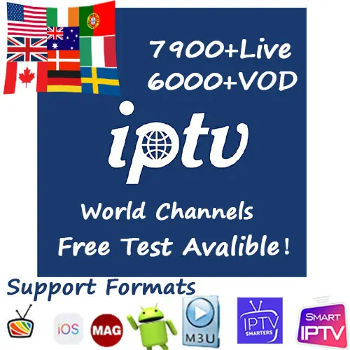 

HD Premium IPTV M3U XXX Multi Devices Live code Smarters Pro Smart TV MAG250 IOS STB VLC Android tv PC Free Test 24-36h
