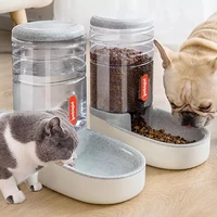 pets gravity food and water dispenser set automatic waterer feeder%c2%a0set double bowls design for small medium big pets dogs cats