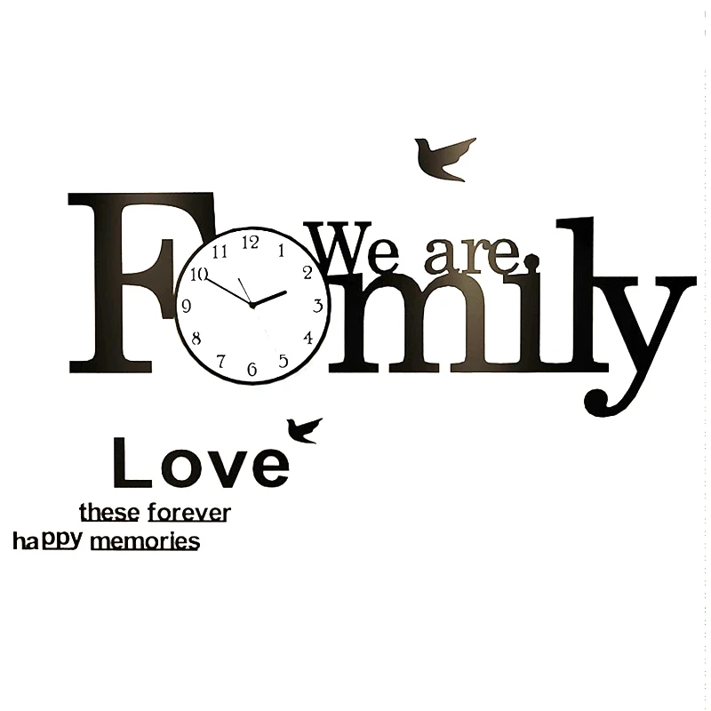 Скандинавские 3d большие настенные часы акриловые для гостиной креативные