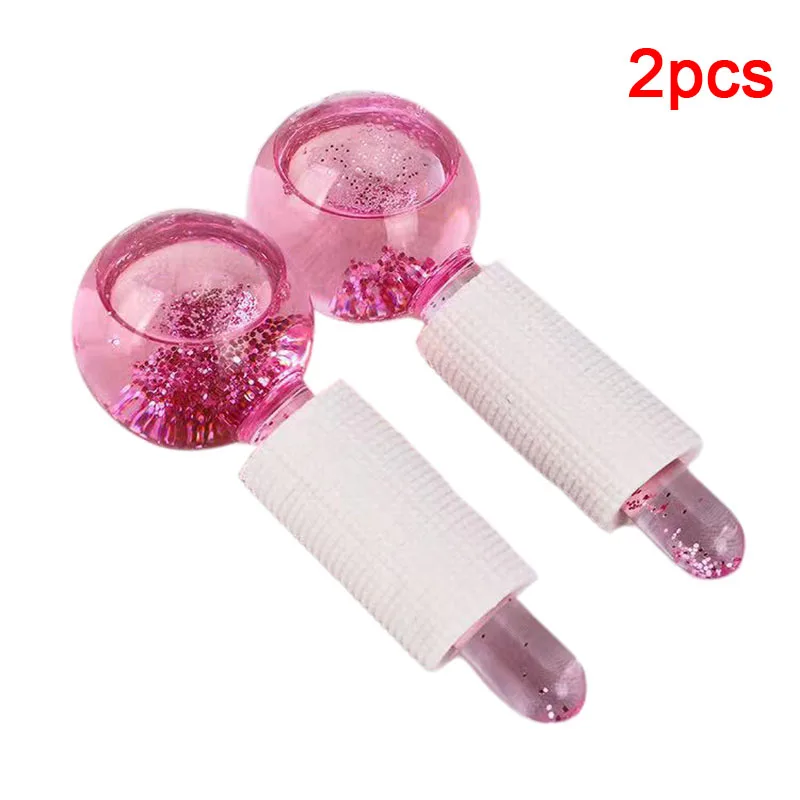 

Large Beauty Ice Hockey Energy Beauty Crystal Ball Facial Cooling Ice Globes Water Wave Face and Eye Massage Skin Care 2pcs/box