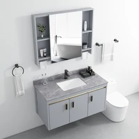 bathroom furniture rock board integrated basin bathroom set bathroom mirror cabinet with sink small apartment home washbasin