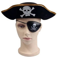2021 pirate equipment captain hat eyeshade flag for costume halloween party performances cosplay supplies gift
