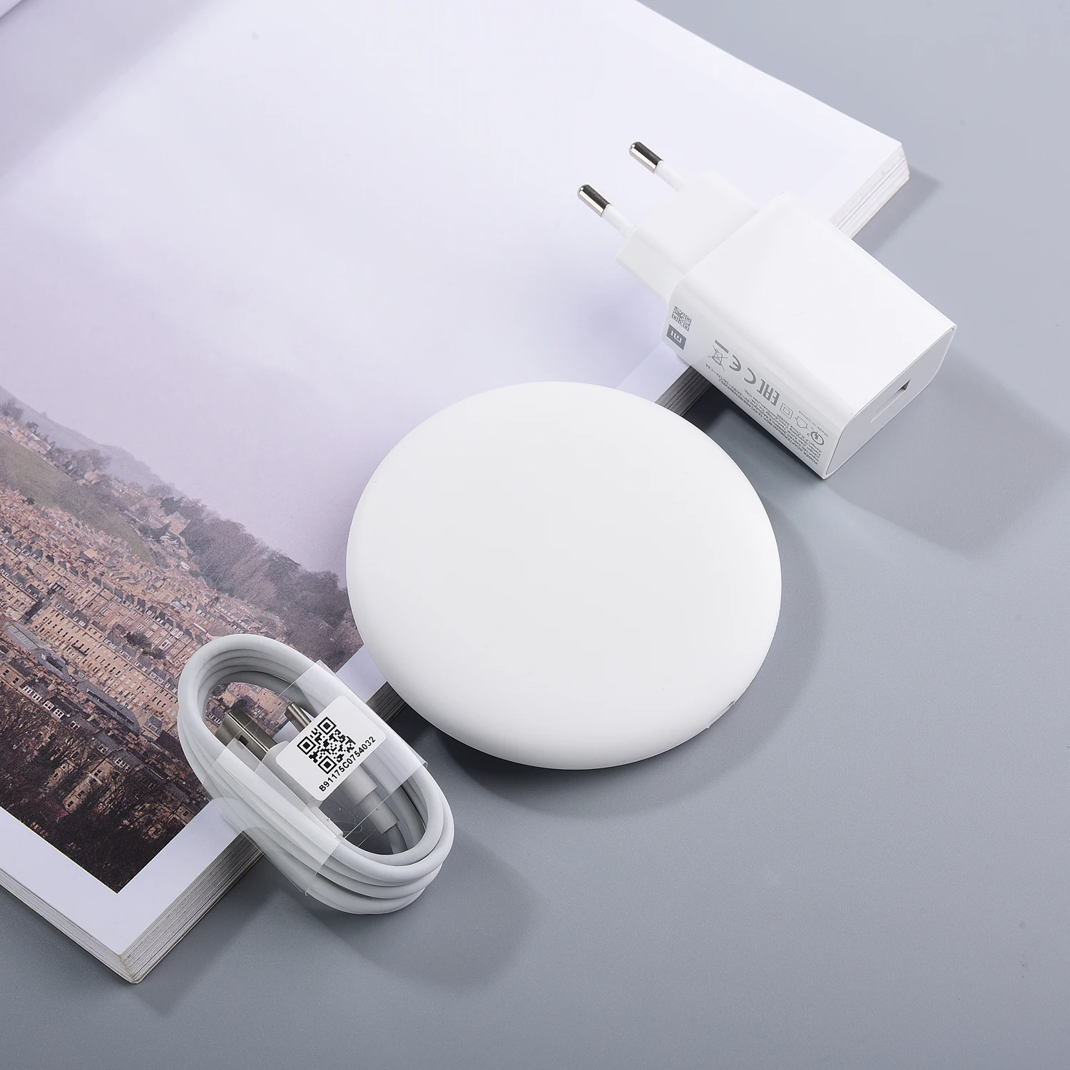 Оригинальное Беспроводное зарядное устройство Qi 18 Вт коврик для быстрой зарядки