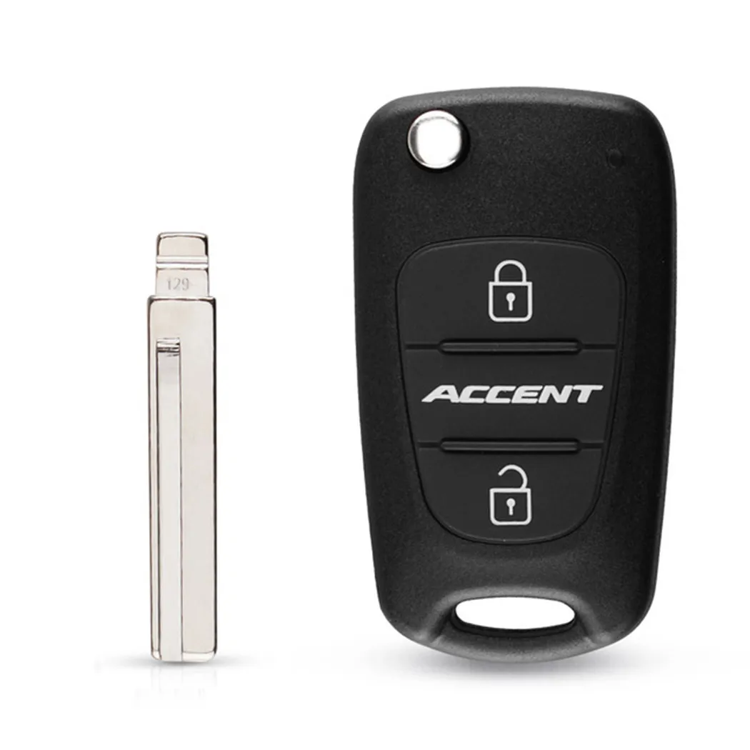 

WFMJ for Hyundai Accent 2011 2012 2013 New 3 Buttons Keyless Entry Uncut Blank Remote Key Case Shell Holder Fob