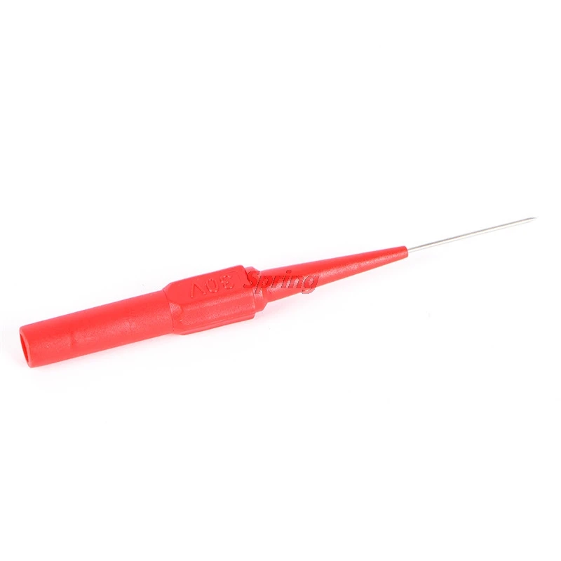 

Hot 2pcs Non-destructive Universal Digital Voltmeter Multimeter Test Lead Probe Wire Pen Insulation Piercing Needle Test Probes