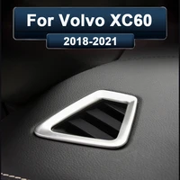 for volvo xc60 2018 2020 2021 dashboard air vent trim cover outlet bezel frame garnish molding surround car styling accessories