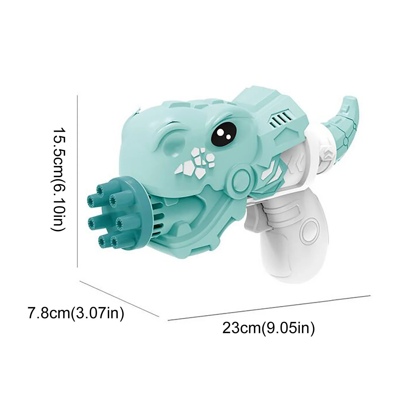 

60ML Dinosaur Bubble Gun Rotary Tube Bubble Machine Gun Automatic Bubble Blower Children Blowing Bubble Toys Fidget Toys