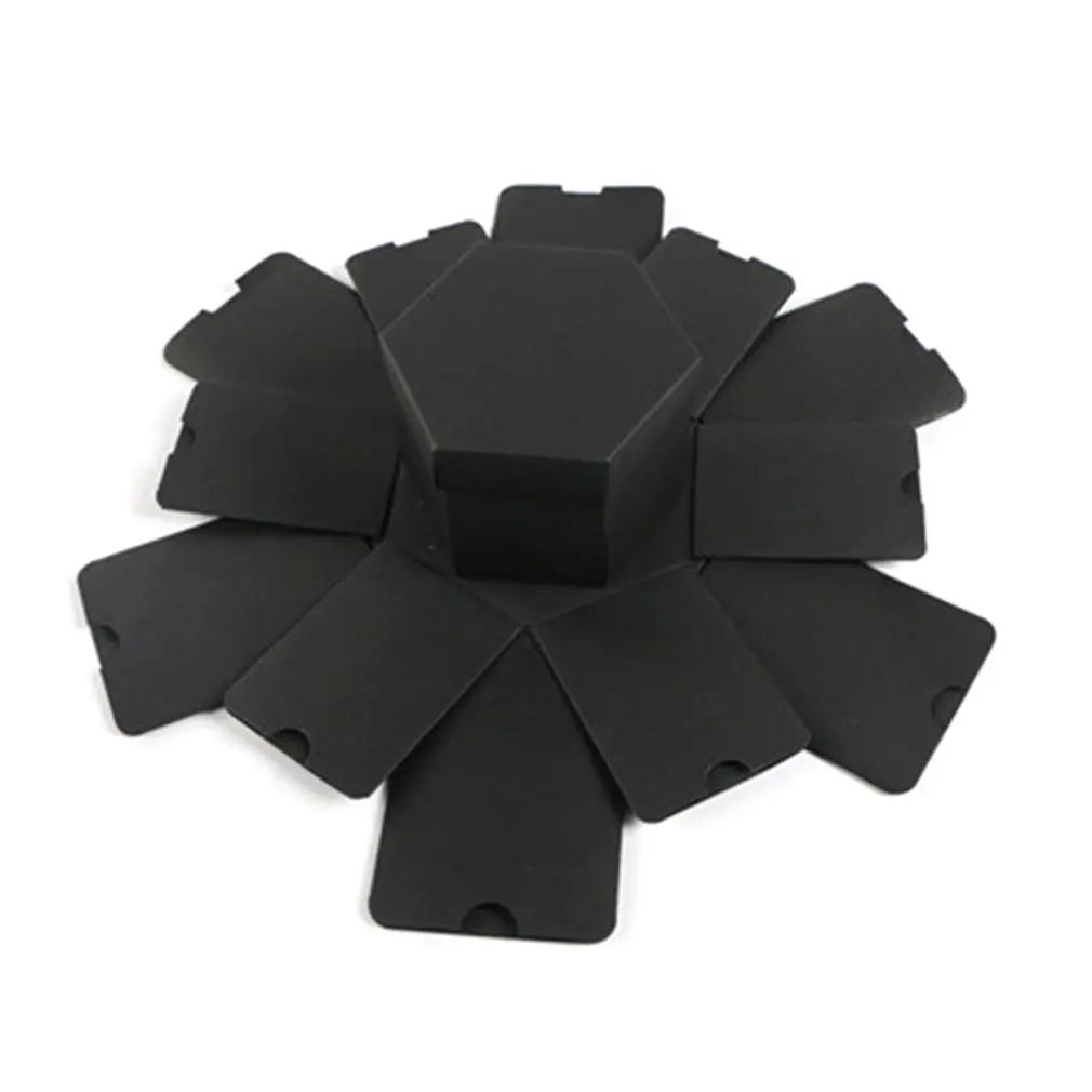 Шестигранный взрыв Подарочная коробка фотоальбом любовь памяти многослойный