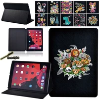 tablet case for apple ipad 2019 7th 10 2 tablet lightweight hard shell pu leather smart cover case 1