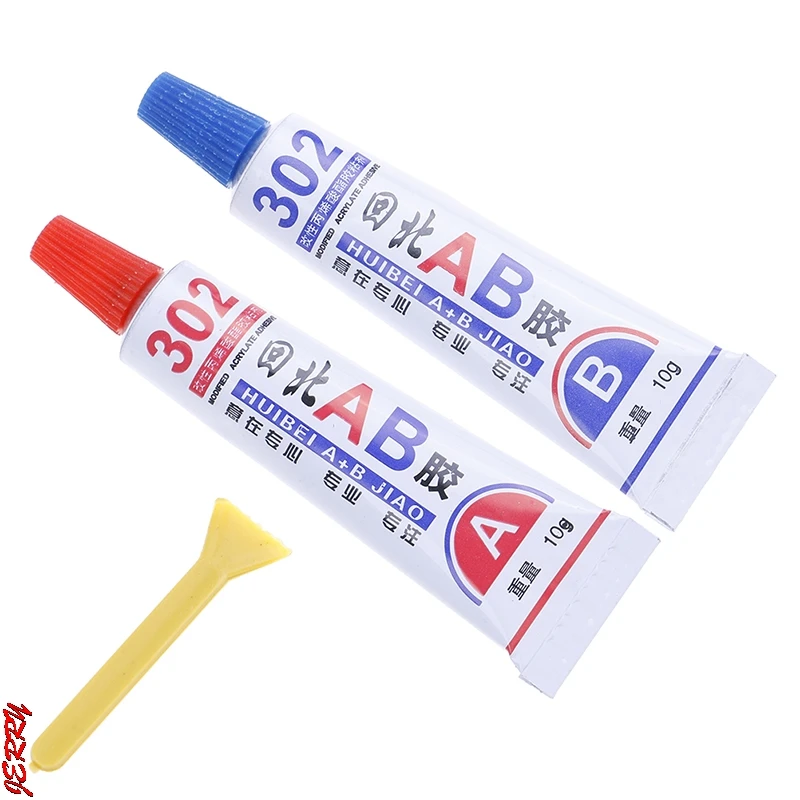 

2Pcs Super Strong A/B Glue Epoxy Clear Glue Adhesive Resin Immediate Glue Pegame for Fix Metal Wood Glass Ceramics Rigid Plastic