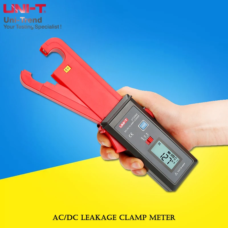 UNI-T UT258A AC/DC утечки клещи переменного 60A Высокая точность смарт-зажим амперметр/USB