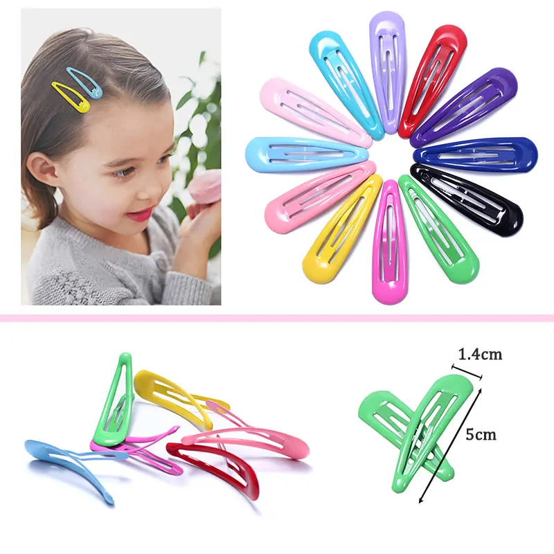 

20pcs/set Children Girls Snap Hair clips Candy colored Hairpins hair band clips Barrettes Scrunchie Dress girls hair accessories