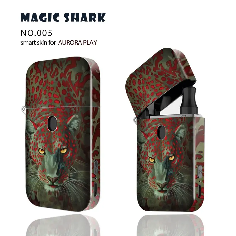 

Magic Shark Cool Fashion Tiger Lion Wolf Leopard Fox PVC Case Sticker Skin Cover Warp Film for Aurora Play