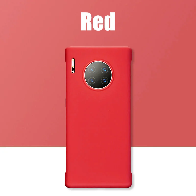 Чехол для телефона ZNP для huawei mate 20 10 30 P10 P20 P30 Pro Lite P Smart Z, жидкий силиконовый чехол для Honor 8x9 10 20 Lite Play - Цвет: Красный
