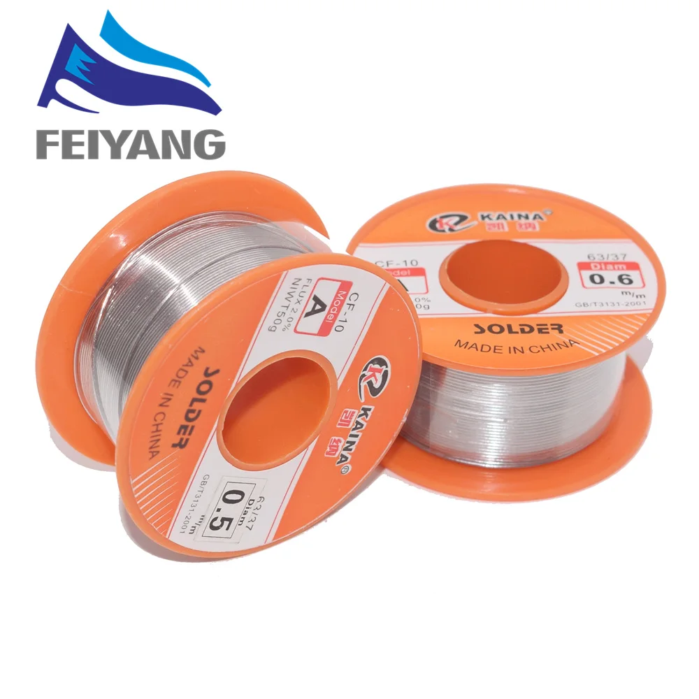 Оловянно-свинцовый припой с канифольным ядром 10 шт. 0 6/0 8/1/1 2/1 мм 63/37 флюс 2.0% 45 футов