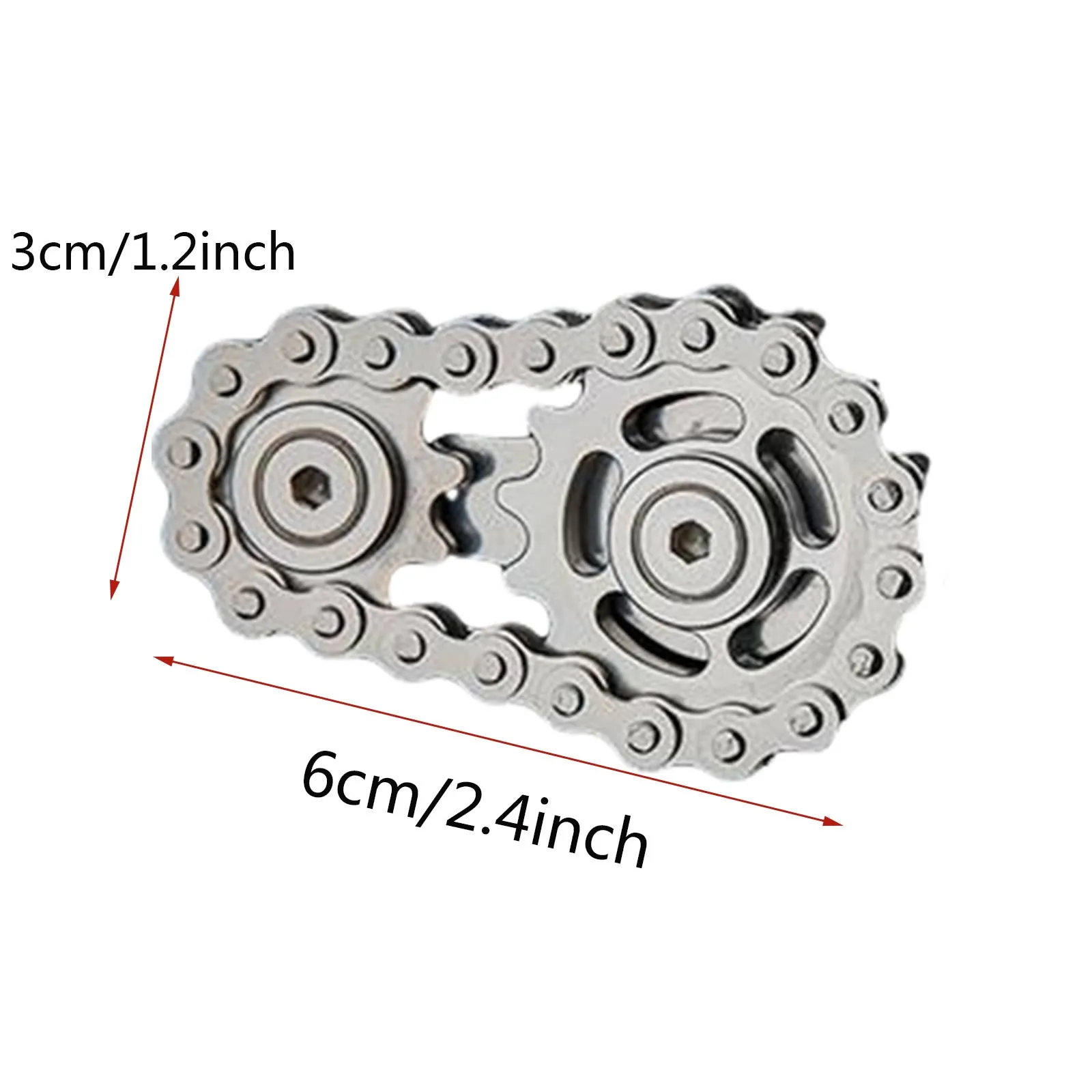 

Sprockets Flywheel Fingertip Gyro Sprockets Chains EDC Metal Toy Gear Chain Gyro Drop Ship Sproket Roadbike Spinner