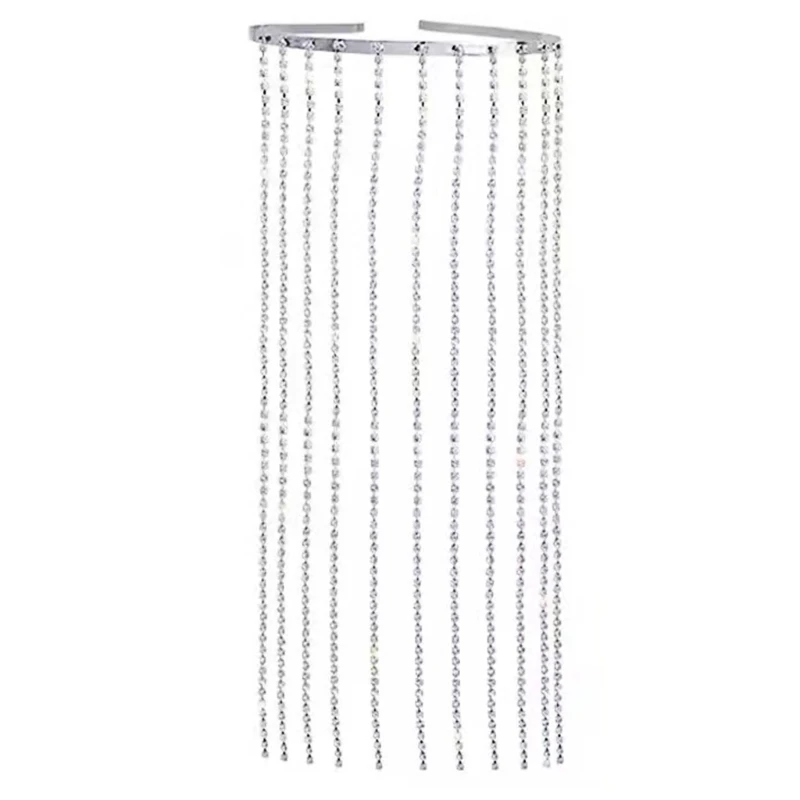 

Элегантная Длинная кисточка Стразы головная повязка заколка для волос Свадебная вечеринка аксессуары для волос для женщин