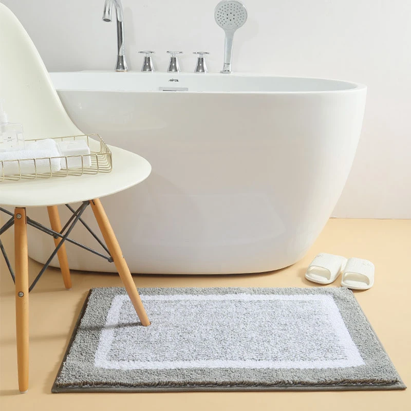 Хлопок волокно коврик для ванной супер абсорбент ковры комнаты пол туалет ванная