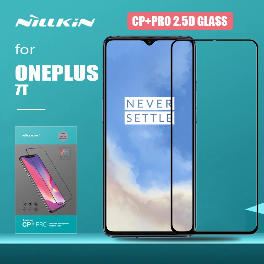 Для Oneplus 7T стекло Nillkin CP+ Pro Полное покрытие ультра-тонкий 2.5D One Plus 7T закаленное стекло Защита экрана для Oneplus 7T стекло