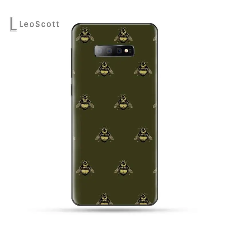 Роскошный черный мягкий чехол из ТПУ для Samsung S6 S7 edge S8 S9 S10 e plus A10 A50 A70 note8 J7 2017 |