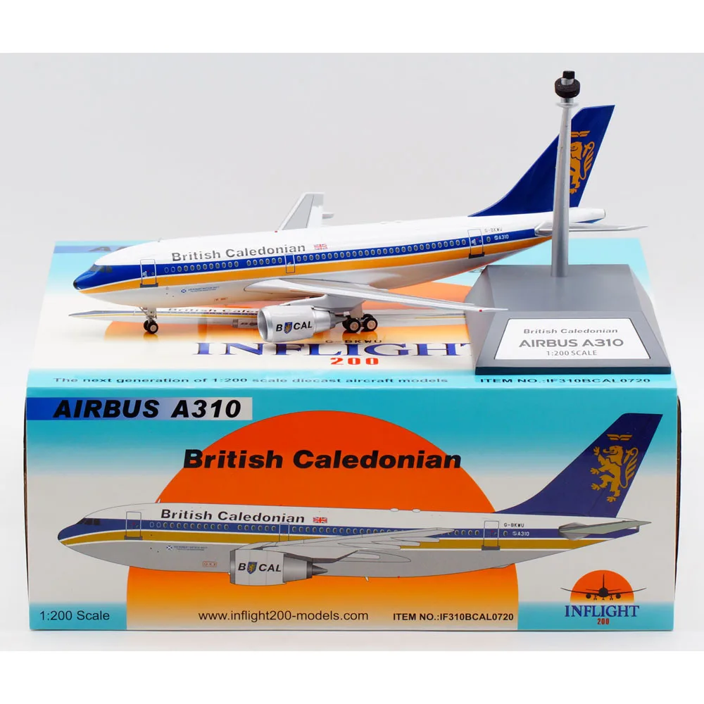 

1:200 Alloy Collectible Plane Gift INFLIGHT IF310BCAL0720 BRITISH CALEDONIAN Airbus A310-300 Diecast Aircarft JET Model G-BKWU