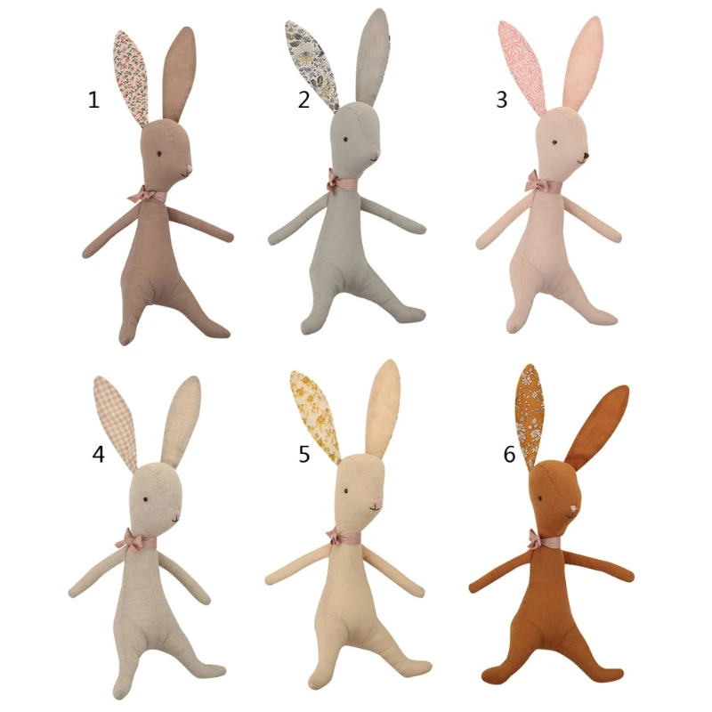 

Baby Rabbit Stuffed Dolls Newborn Sleeping Plush Toy Appease Toy Infant Soft Educational Toy Baby Photo Prop Gift Easter Gift