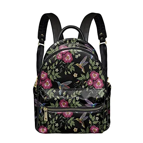 

sac ecole fille DESIGNS Leather Backpack Laptop College Women School Rucksack School Backpack Leopard Zebra Print Daypack for