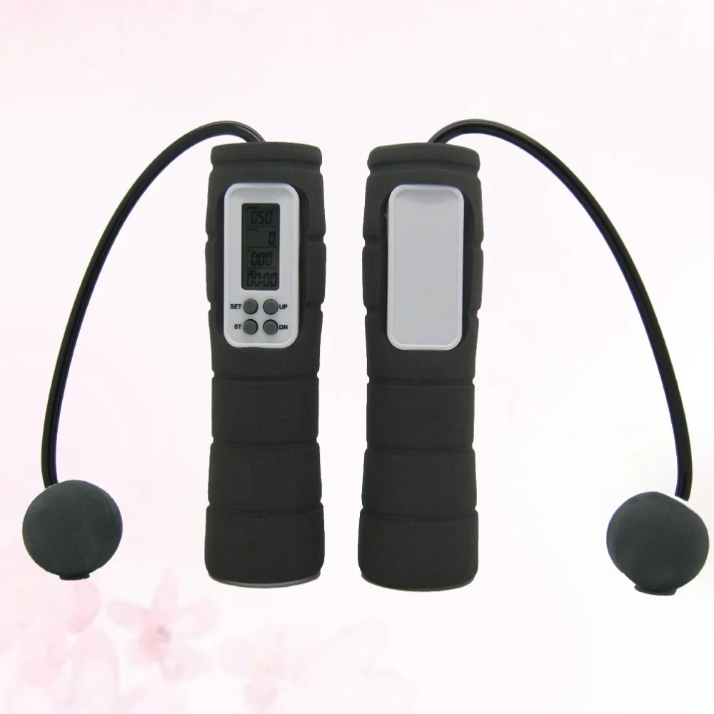 1 шт. портативный цифровой ЖК дисплей беспроводной скакалка Скакалка Счетчик