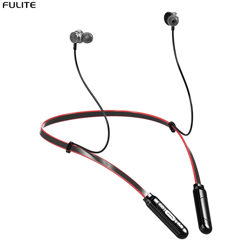 Q9S Bluetooth наушники 5,0 Водонепроницаемый 4D звук беспроводная гарнитура шейный подвес 135 мАч большой аккумулятор для смартфона