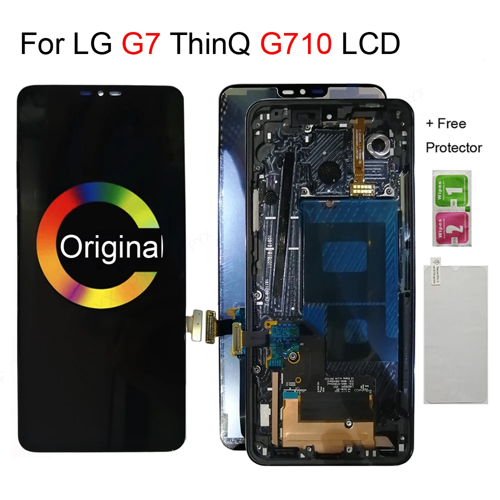 ЖК-кодирующий преобразователь сенсорного экрана в сборе 6 1 &quotдля LG G7 ThinQ сменный