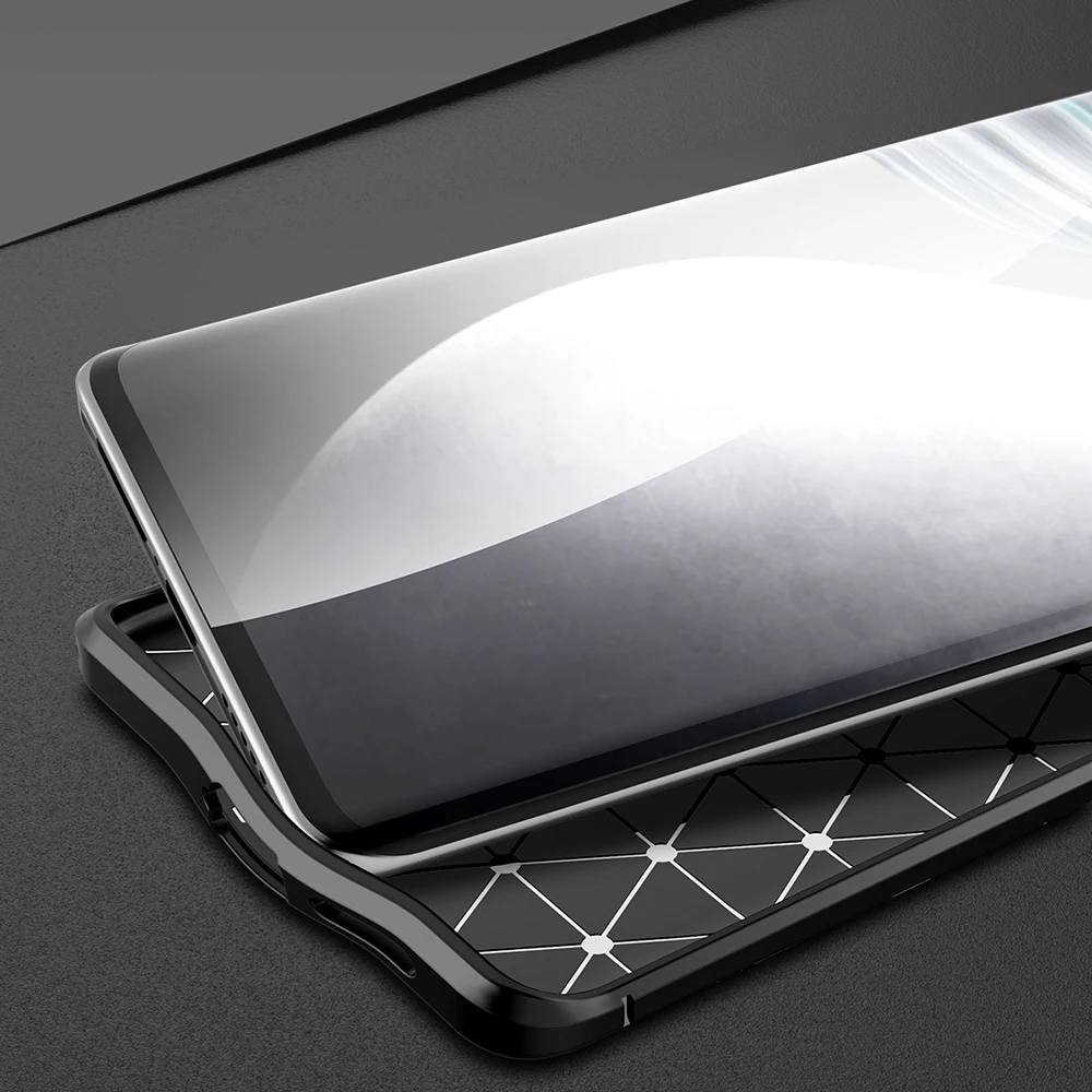 

UFlaxe Soft Shockproof Case for Vivo X60 Pro Plus Litchi Texture Ultra-thin Cover Vivo X50 X30 LZ