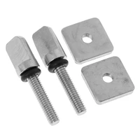 2 pieces stainless steel fin bolt thumb screw plate mount hardware