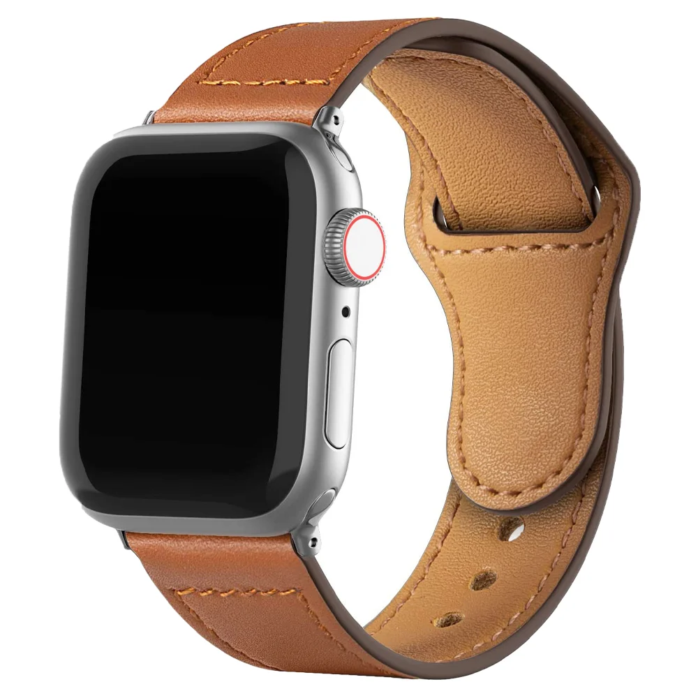 

Ремешок из ПУ кожи для Apple watch band 44 мм 40 мм 45 мм 41 мм, браслет для смарт-часов, браслет для наручных часов correa iwatch series 7 SE 6 5 4 3