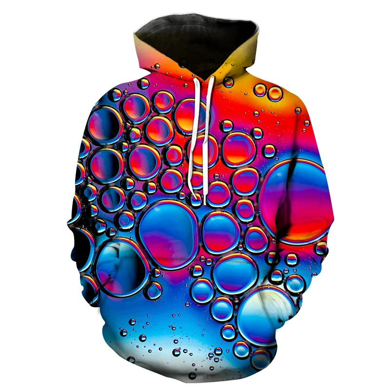 

Original 3D water drop 3D-printed hoodie sweatshirt cool hoodie for men and women fashion oversize casual Harajuku pullover