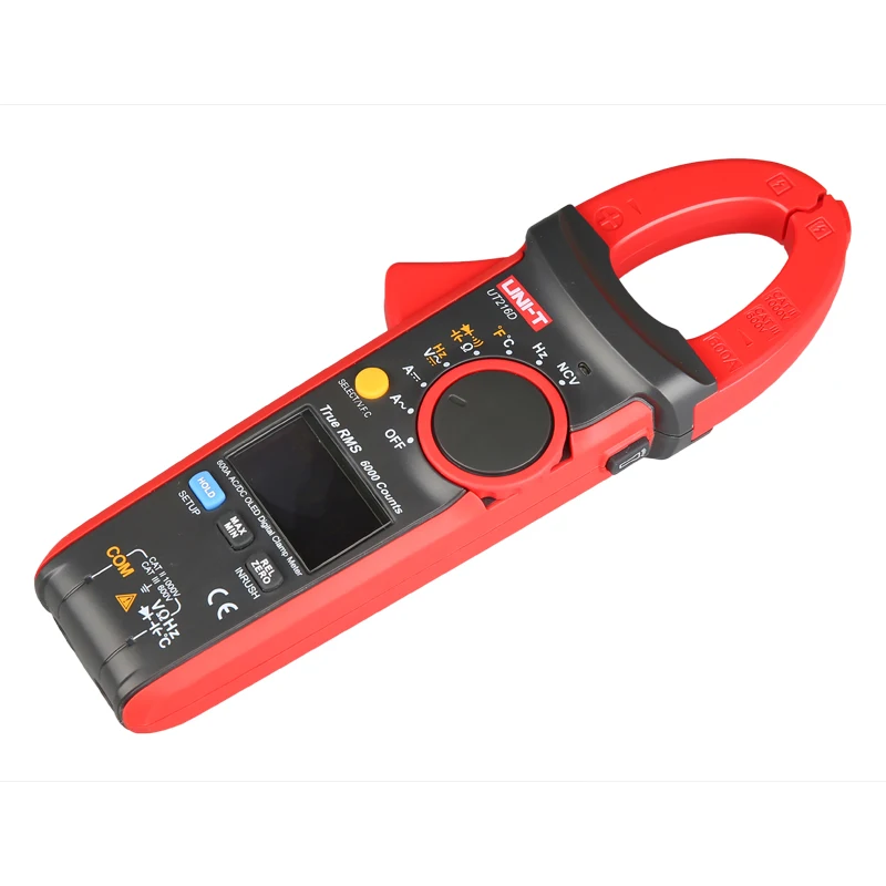 Цифровой зажим измеритель UNI T UT216D 600A NCV V.F.C аналоговый фонарь с ЖК дисплеем и