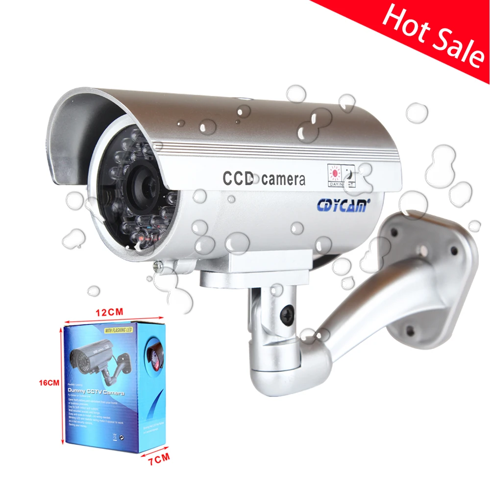 Cdycam поддельный Манекен CCTV Водонепроницаемая камера с мигающим светодиодный для