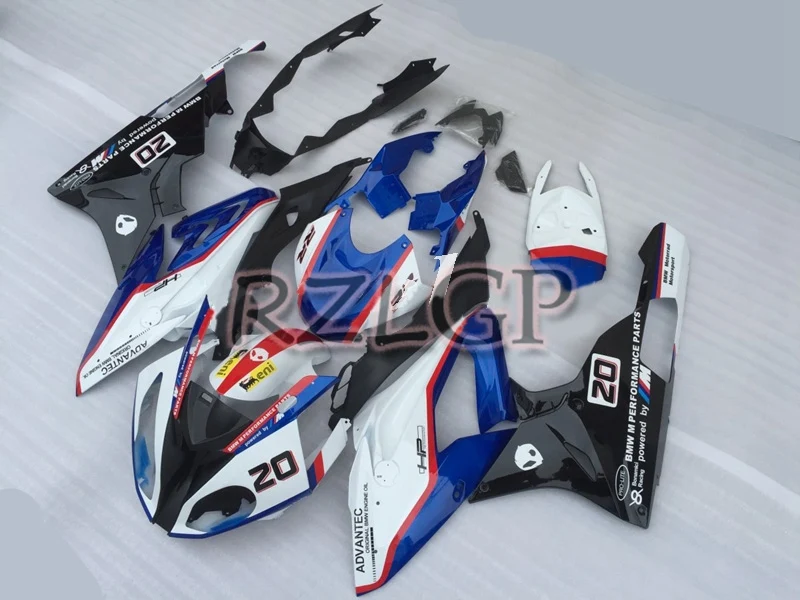 

White Blue D3e34 Custom Painting Bodywork for BMW S1000 RR 1000RR S1000RR 2015 2016 HP4 15 16 Injection mold Fairing kit