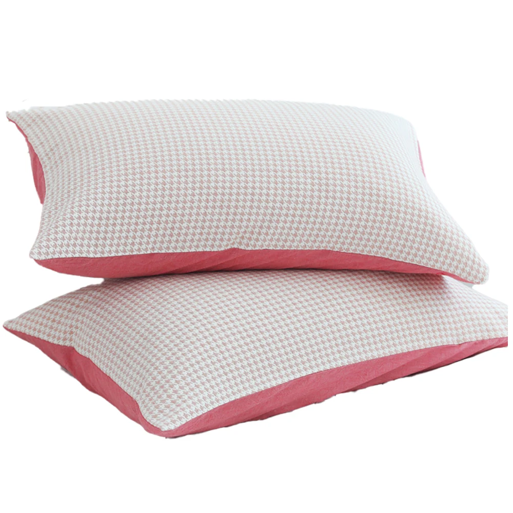 

New 100% Cotton Pillow Case Japanese-style Adult Cushion Cojines Cover Thickened Couple Pillowcase 48*74cm Home Decoration Bed
