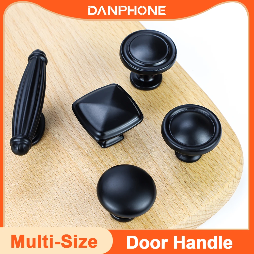 

DANPHONE Black Handles For Furniture Cabinet Knobs And Handles Kitchen Handles Drawer Knobs Cabinet Pulls Cupboard Handles Knobs