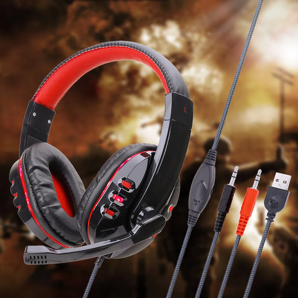 CARPRIE игровая гарнитура USB + 3 5 mmOver-Ear Игровые стереонаушники Микрофон для N-Switch fone de