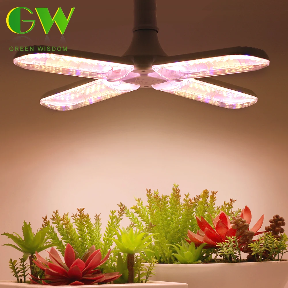 Фитолампа светодиодсветильник Складная Лампа полного спектра E27 для выращивания