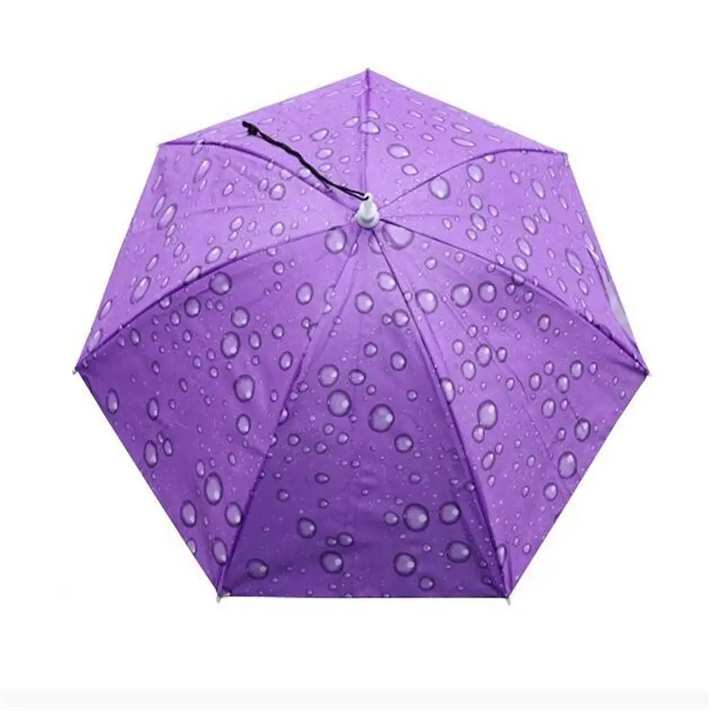 

77cm Head-mounted Sunshade Umbrella Fishing Hat Umbrella Sunscreen Rain Outdoor Fishing Umbrella