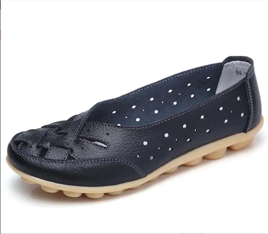 

Women's shoes fashion women's sandals hole leather shoes star shoes flat casual shoes peas shoes women's shoes zapatillas mujer