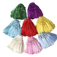 50pcspack 8cm color hanging rope polyester tassels fringe sewing bang tassel trim key tassels for diy embellish curtain access