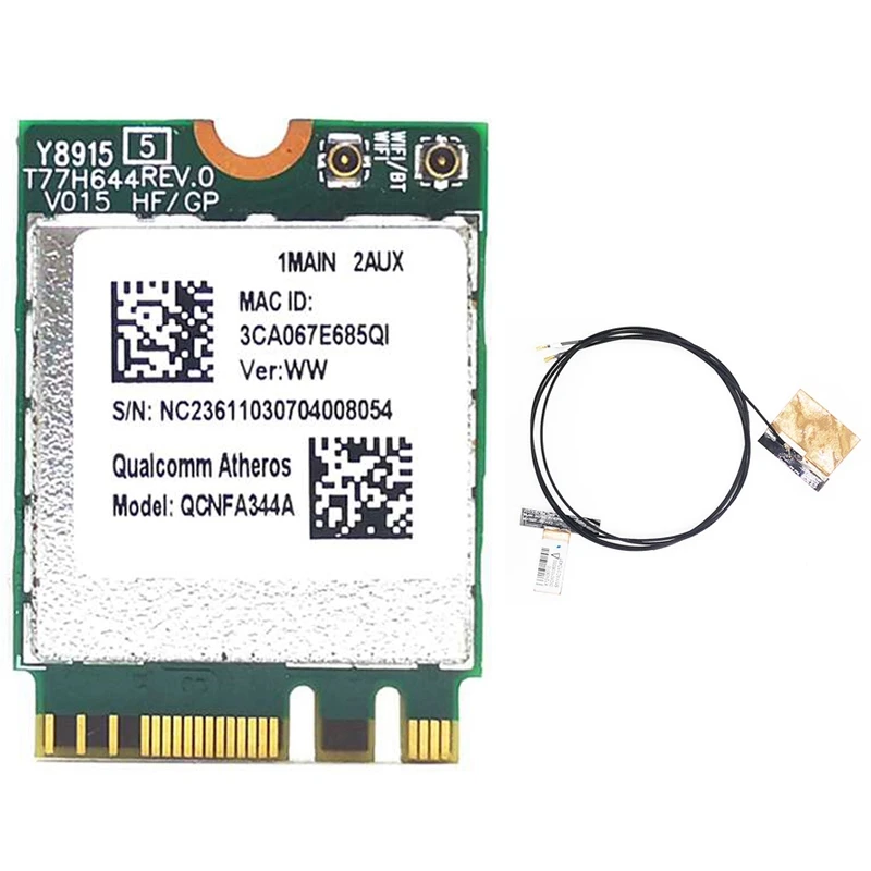 Qcnfa344A 802.11Ac Bluetooth 4 1 867 Мбит/с Wlan Wi Fi беспроводная Ngff карта лучше чем Bcm94352Z|Сетевые