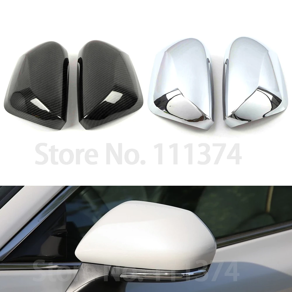 

Carbon Look Chrome Rearview Mirror Cover for Toyota Camry XV 70 2018 2019 2020 Side Wing Cap Shell Decoration ABS Accessories