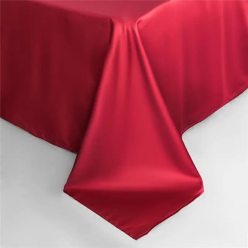 

Bed Cover Set King Size 100%Egyptian Cotton Red Color Satin Cotton High Quality Bedding dekbedovertrek240x220 Queen Size Bed Set